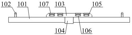 Elevator buffer device convenient to disassemble and assemble