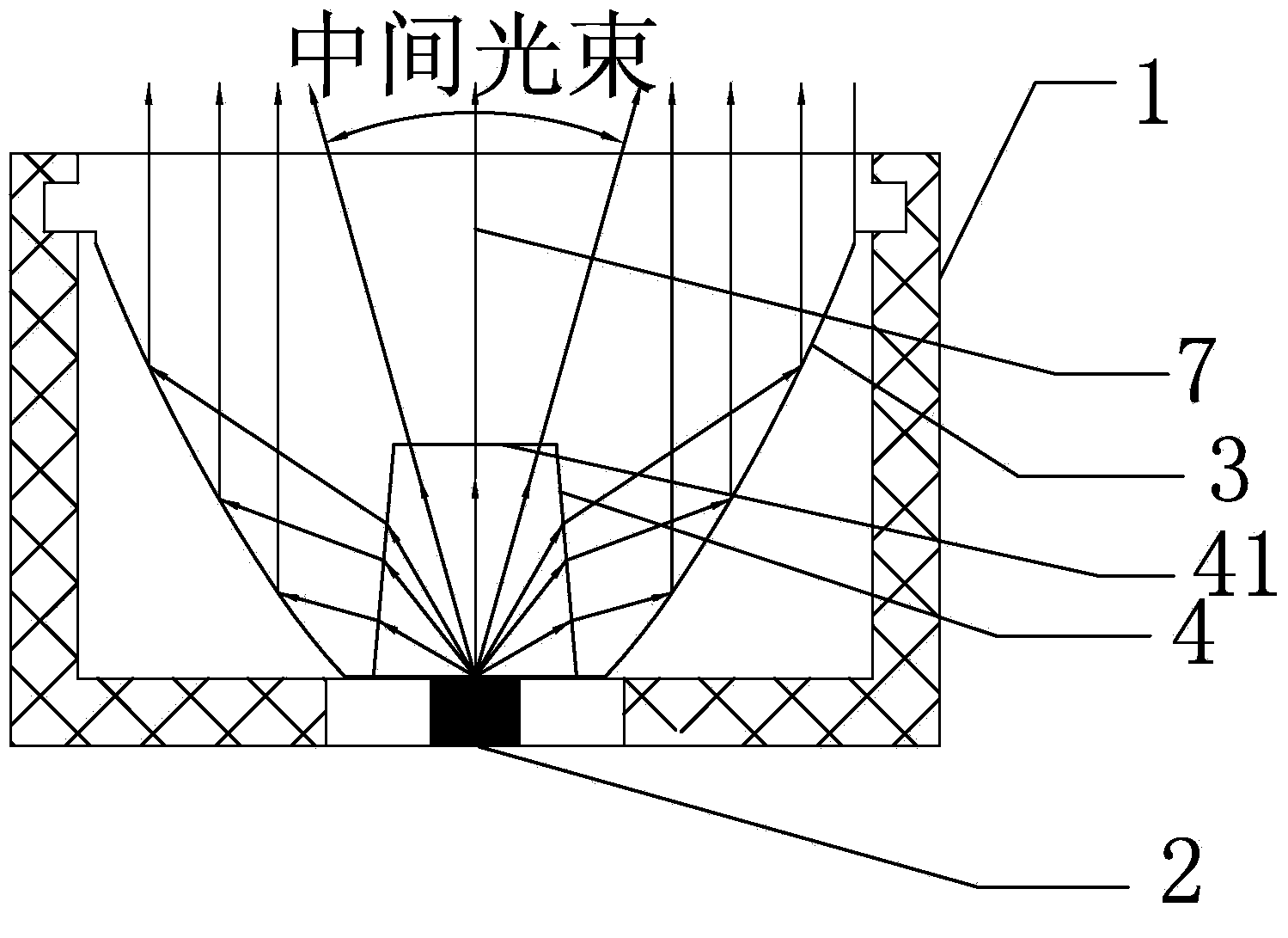 Design method of anti-dazzle LED lamp