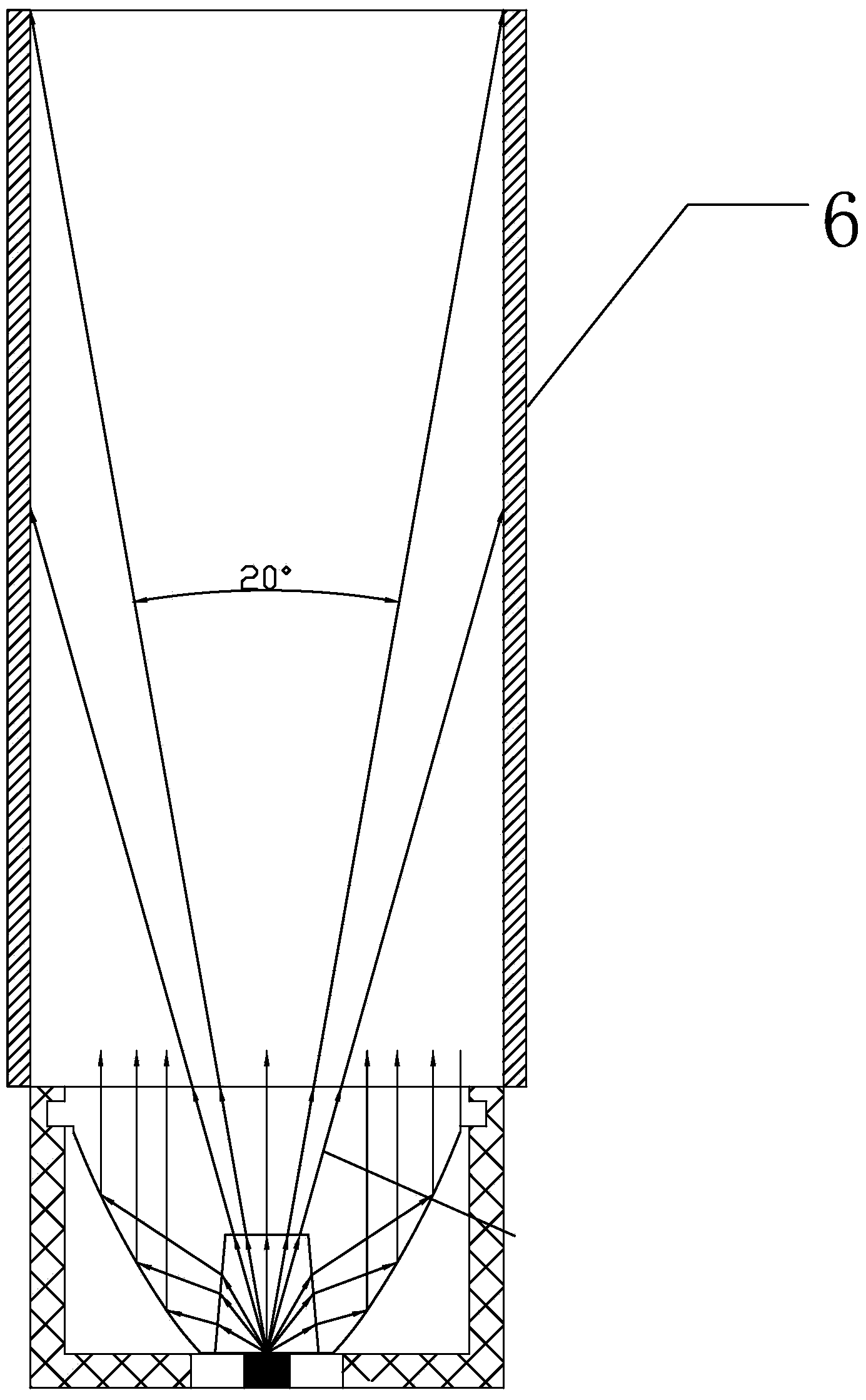 Design method of anti-dazzle LED lamp