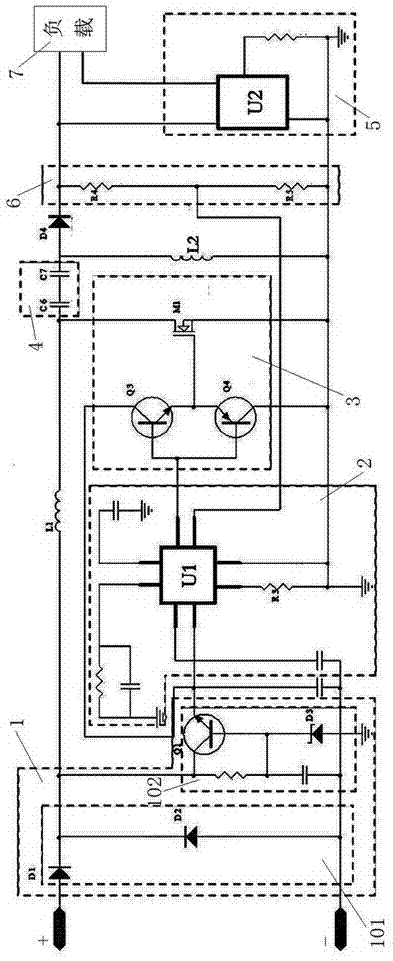 LED drive device, battery charger and drive control circuit of LED drive device