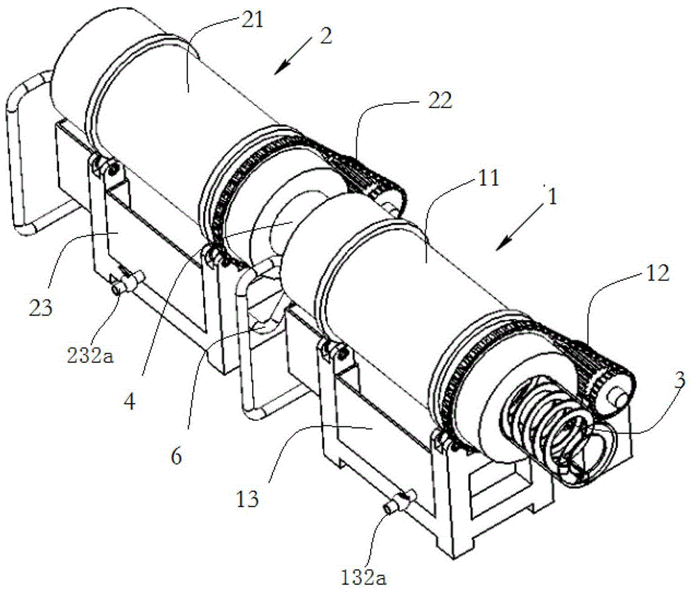 Spiral conveying cleaning process