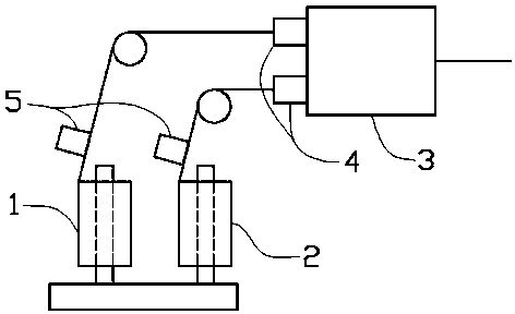 Automatic splicing device for broken yarn of weaving cotton cloth