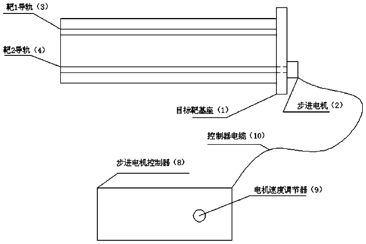 Infrared target used for simulating continuous variability in laboratory and using method