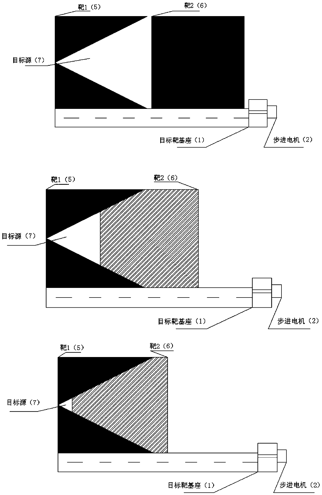 Infrared target used for simulating continuous variability in laboratory and using method