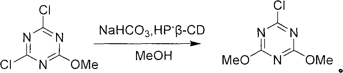 Method for preparing 2-chlorine-4, 6-dimethoxy-1, 3, 5-triazine