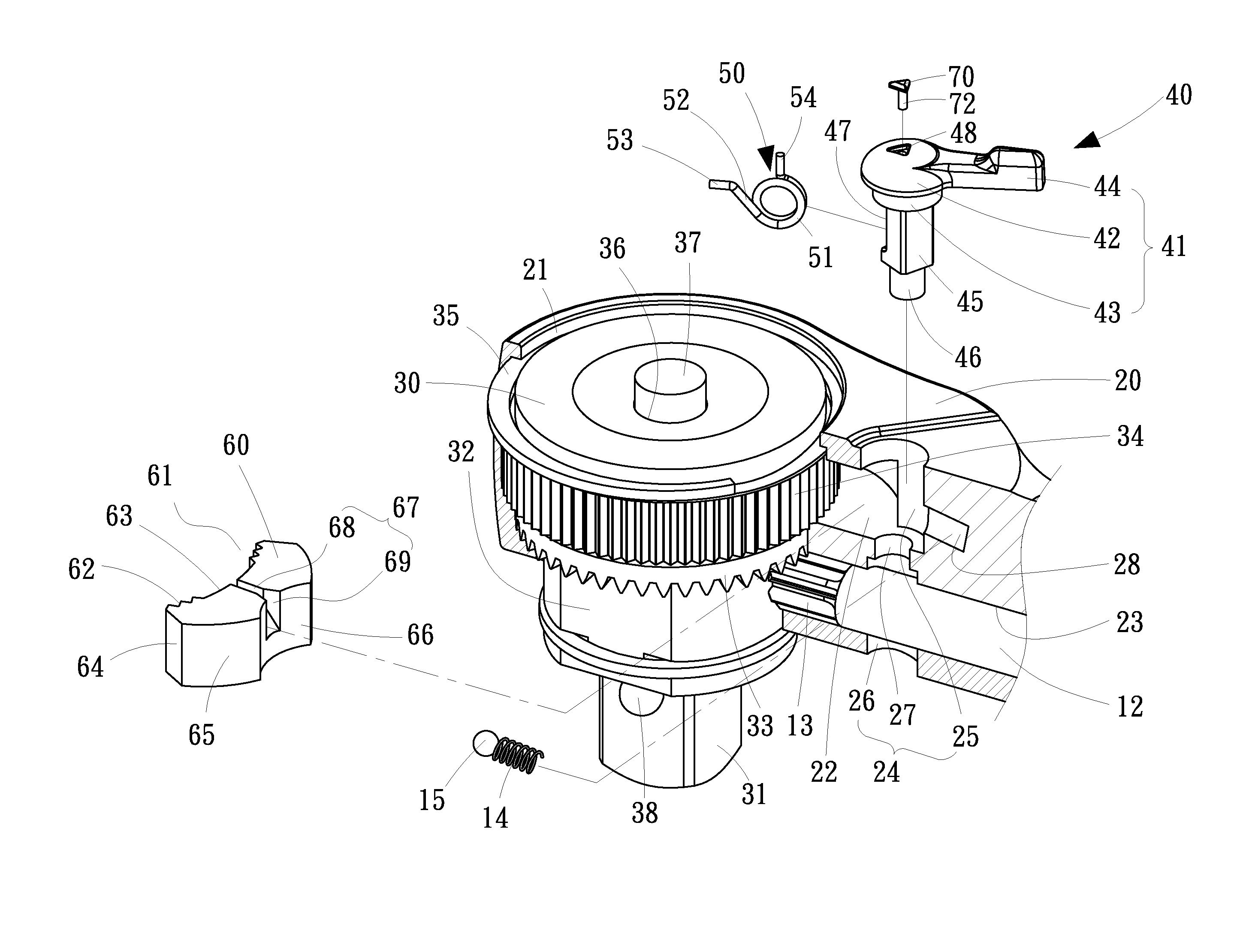 Selective one-way wrench