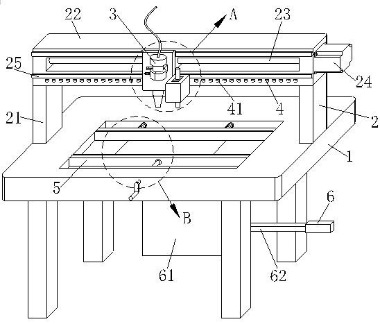 Welding device for eliminating laser welding air holes