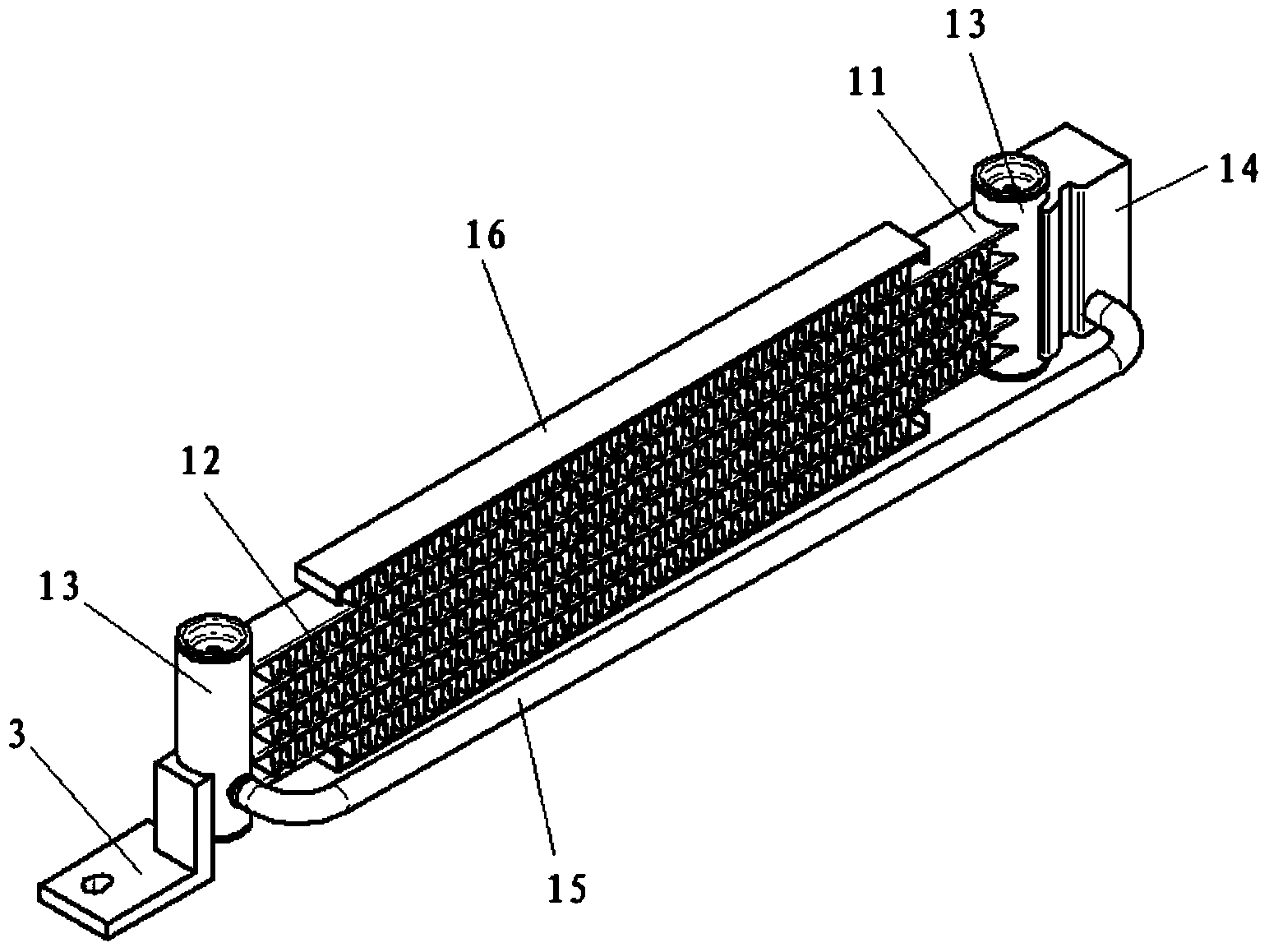 Evaporator assembly and evaporator assembly for electric car battery pack