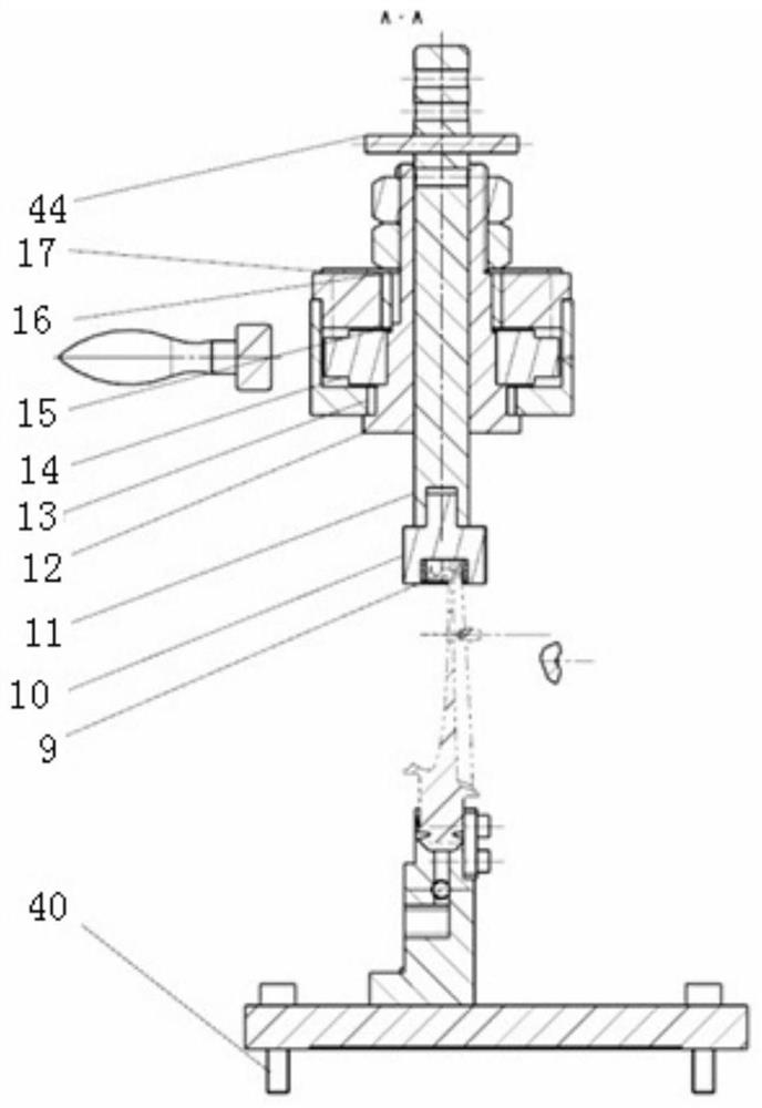 Tool clamp specially for shape correction of blade