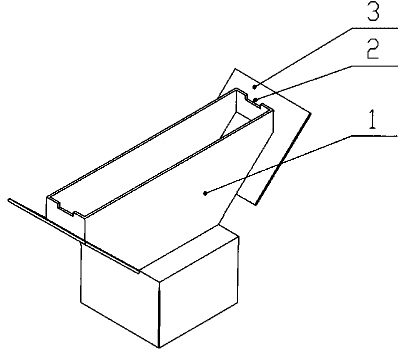 External baffle insertion type pot opening