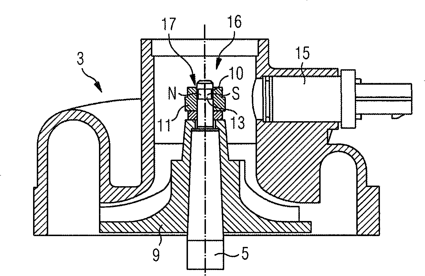 Element which generates a magnetic field