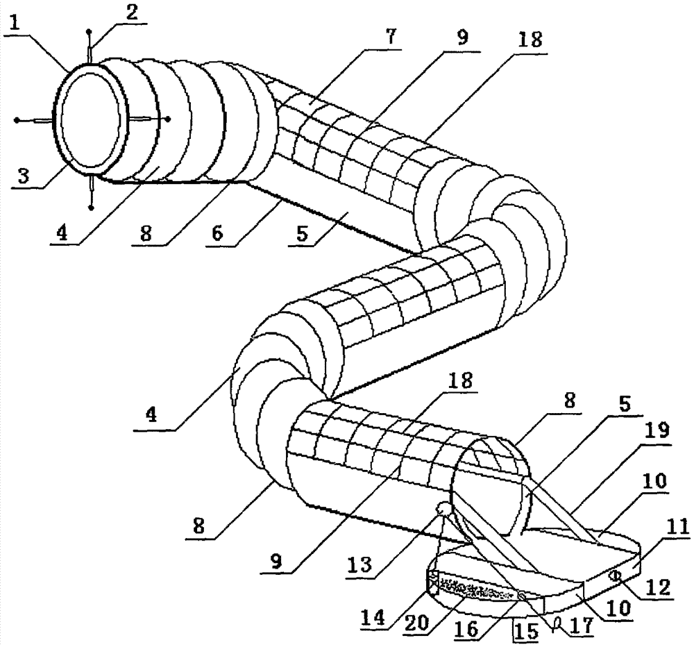 Inflatable slide for escape