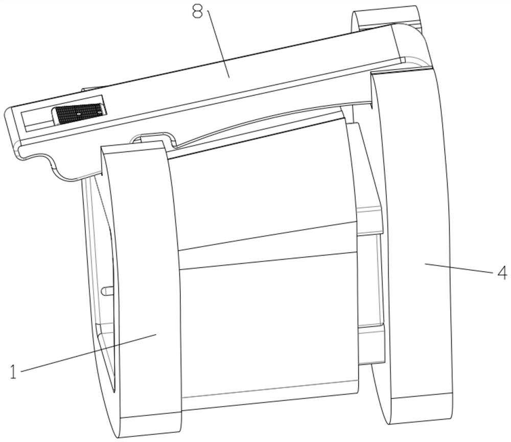 Double-right-angle type folding box