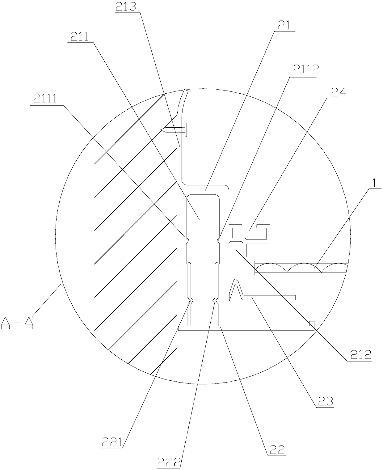 Suspended ceiling convenient to assemble and disassemble