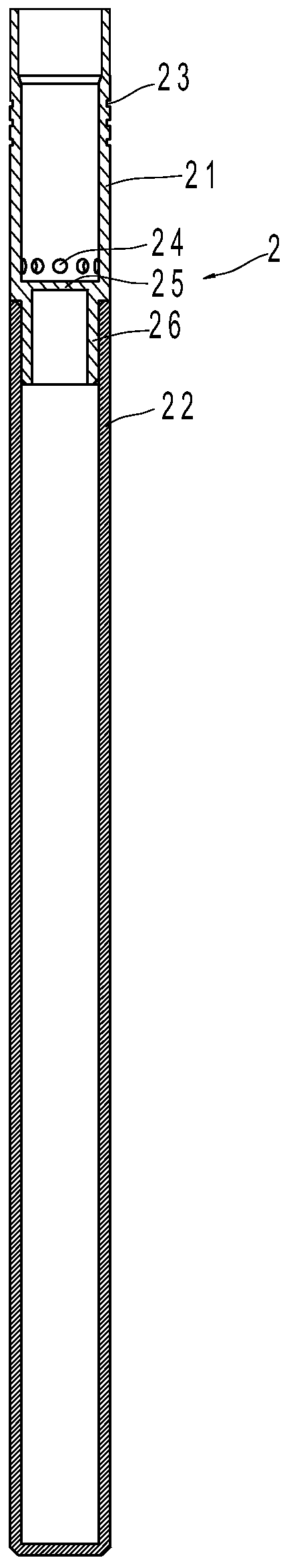 Hollow fiber membrane filter element and packaging method thereof