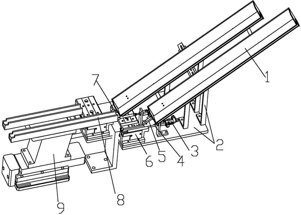 Feed device for tube-loaded materials