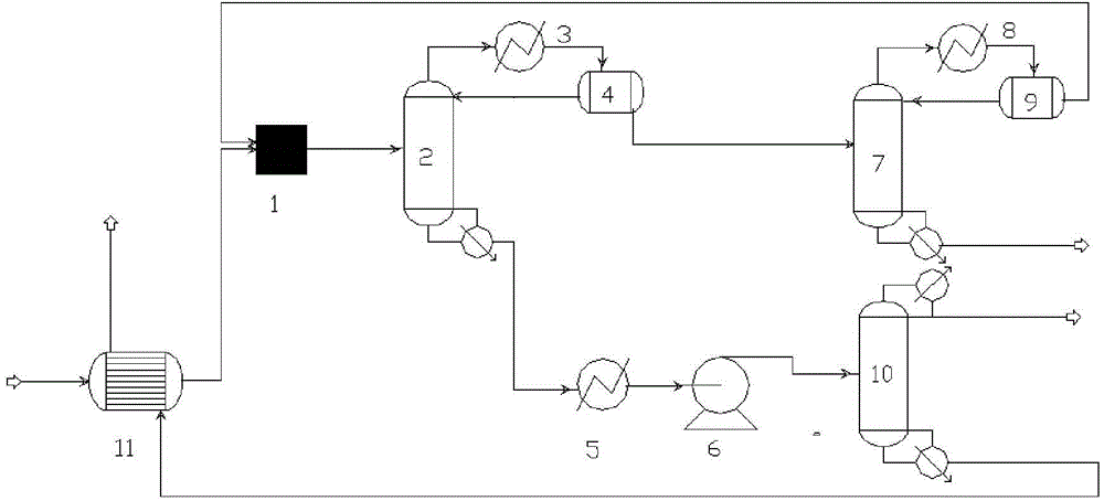 Azeotropic distillation and normal distillation combined process for recycling butanol and butyl acetate