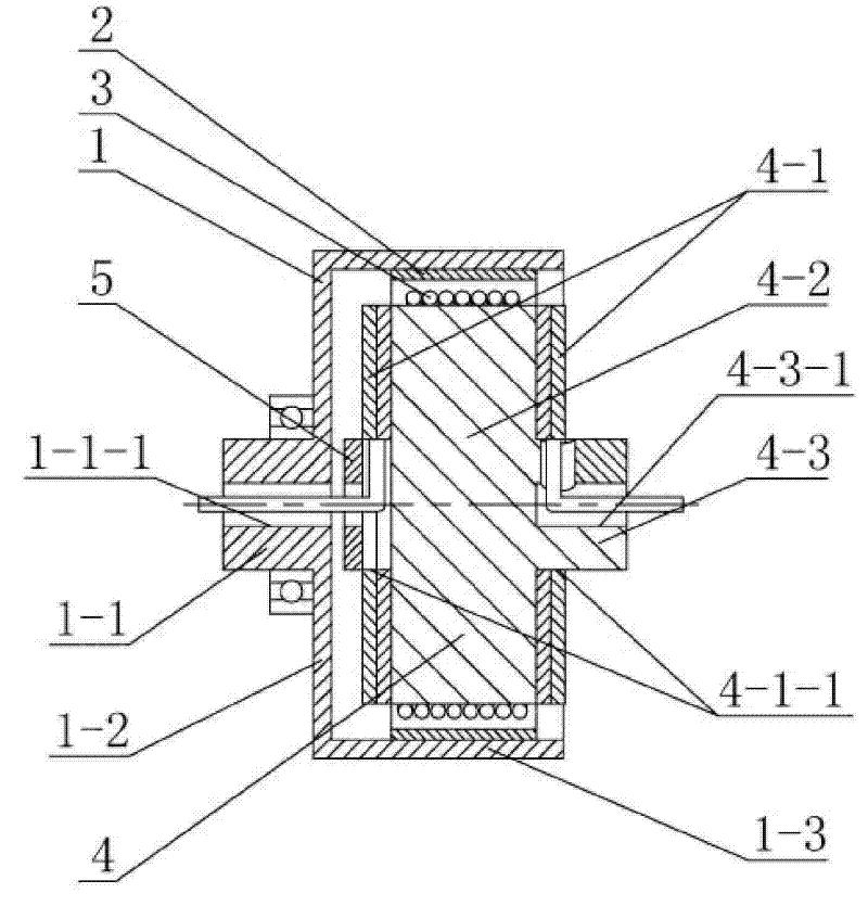 Outer rotor rotary type magnetic fluid travelling wave pump