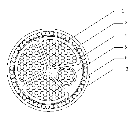 Polyvinyl chloride insulating multi-core power cable