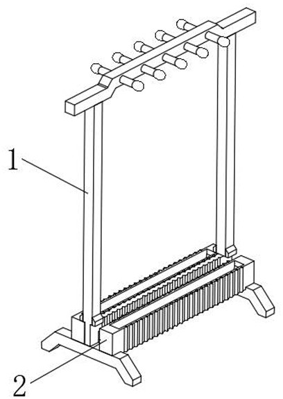 Splash-proof writing brush rack