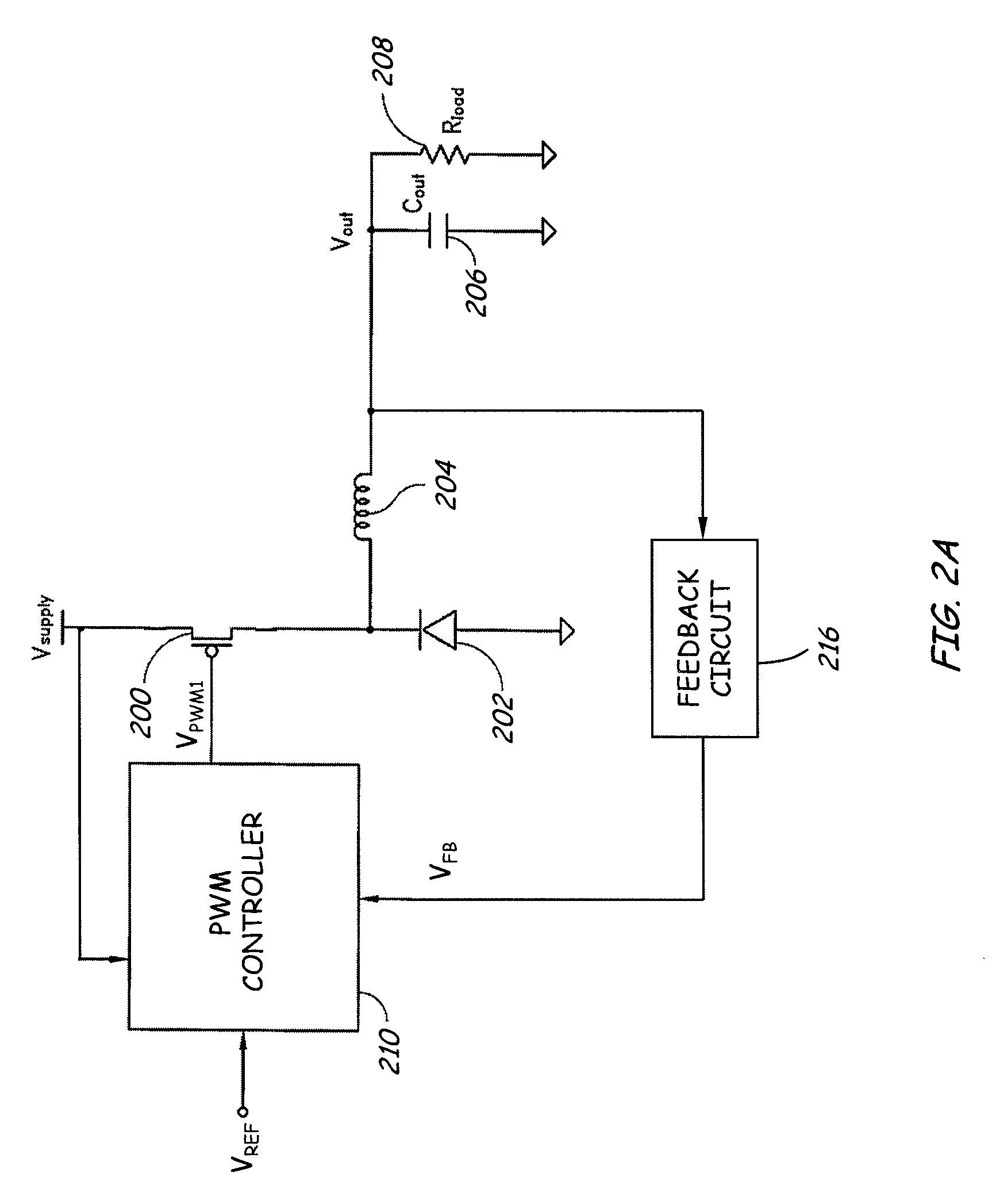 Method and apparatus to compensate for supply voltage variations in a PWM-based voltage regulator