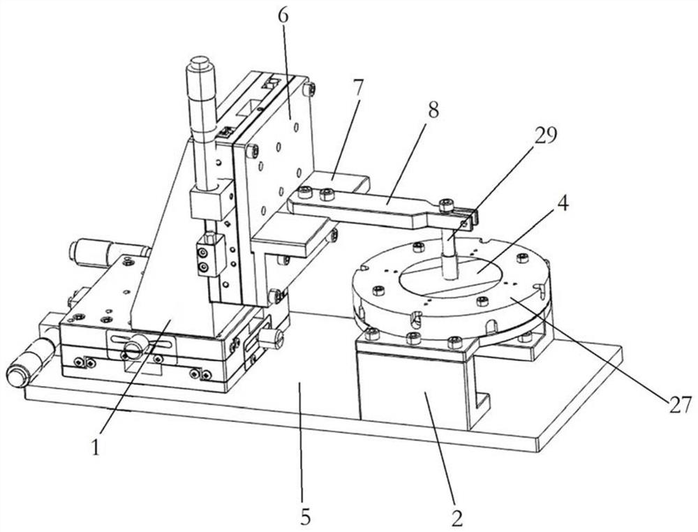 Detection tool for displacement sensor of magnetic suspension molecular pump