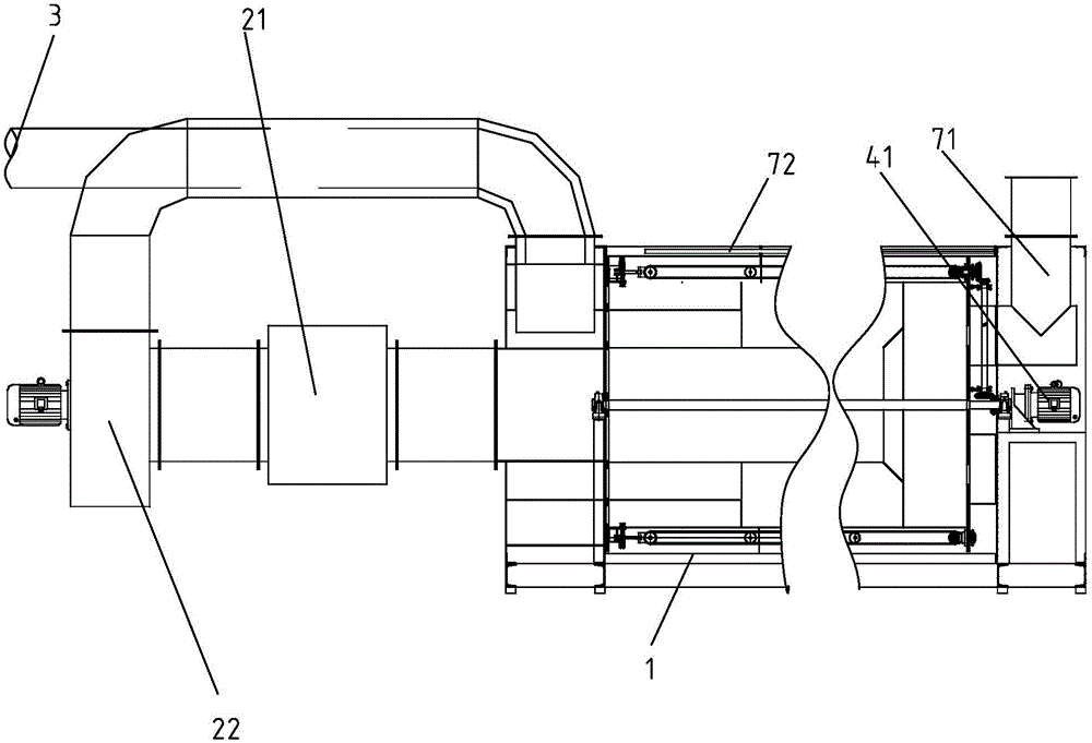 Leading wire drying device and leading wire treatment equipment using thereof