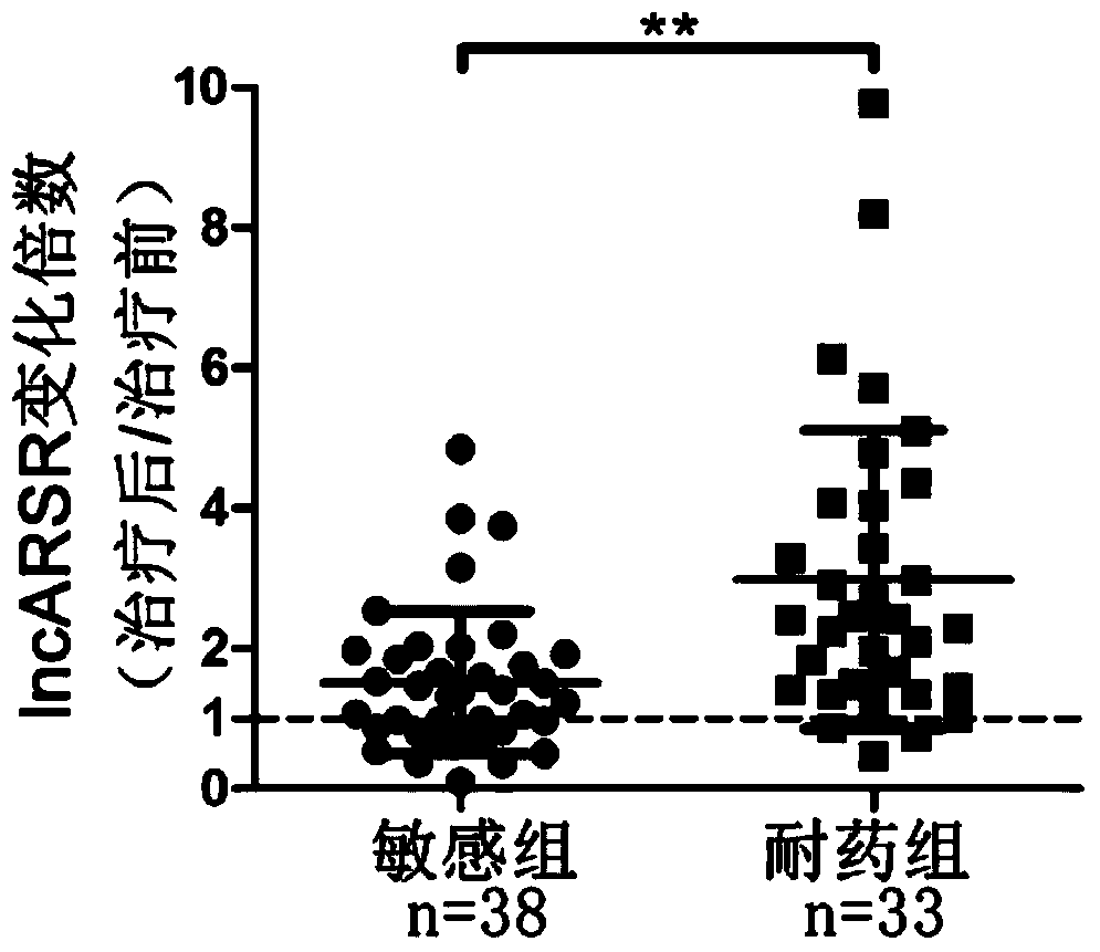 A kit for detecting lncarsr in serum and its application in detecting sunitinib resistance in renal cancer