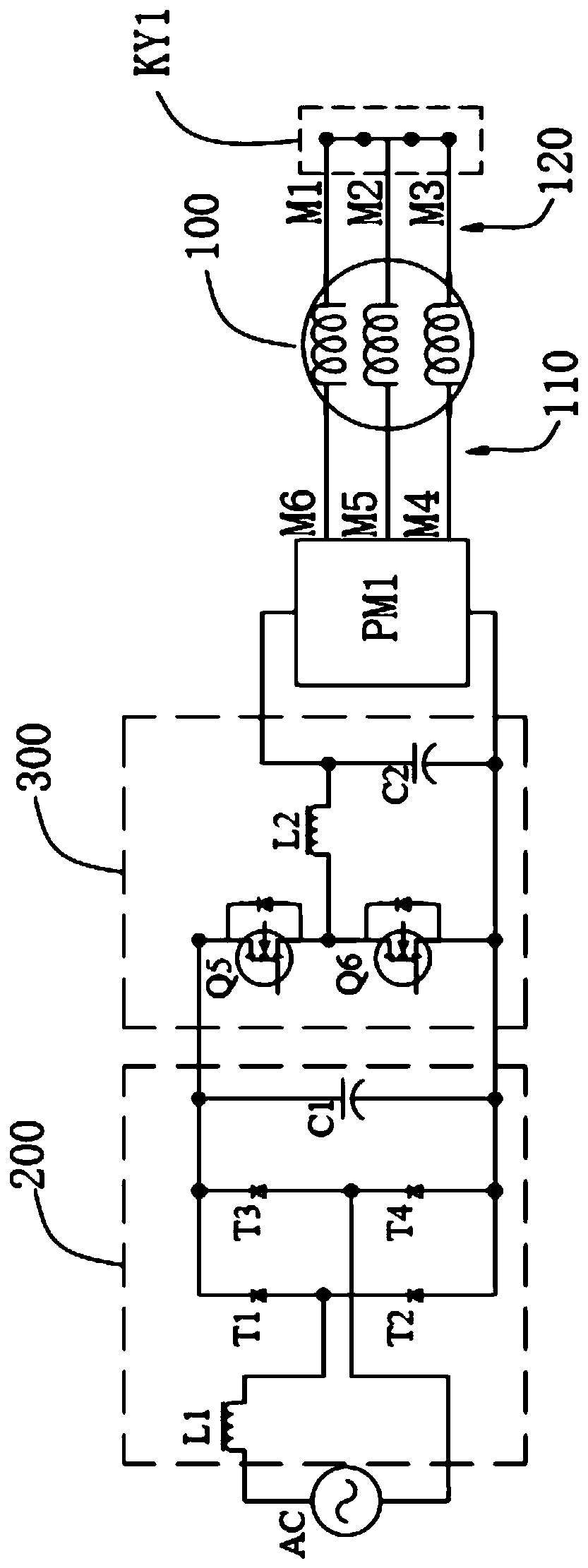 Motor driving control circuit, driving method, circuit board and air conditioner