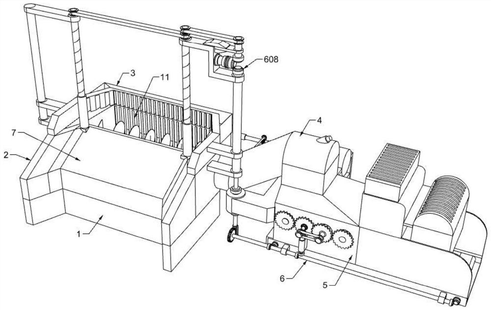 Energy-saving and environment-friendly water conservancy project river channel garbage treatment device