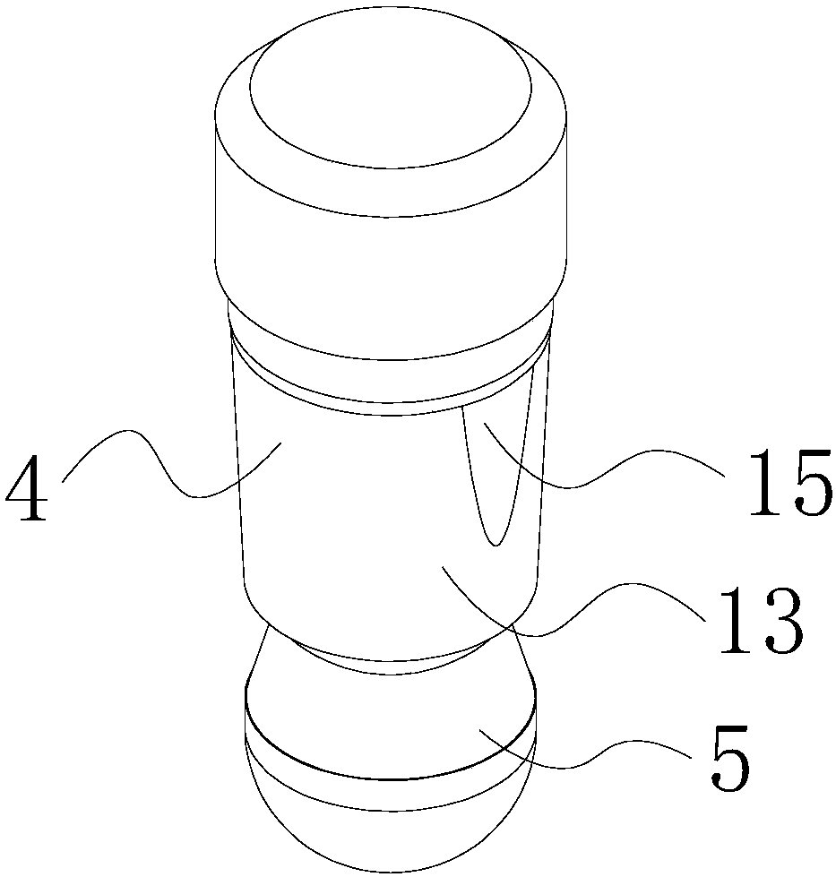 Connector device and pre-stressed prefabricated piece