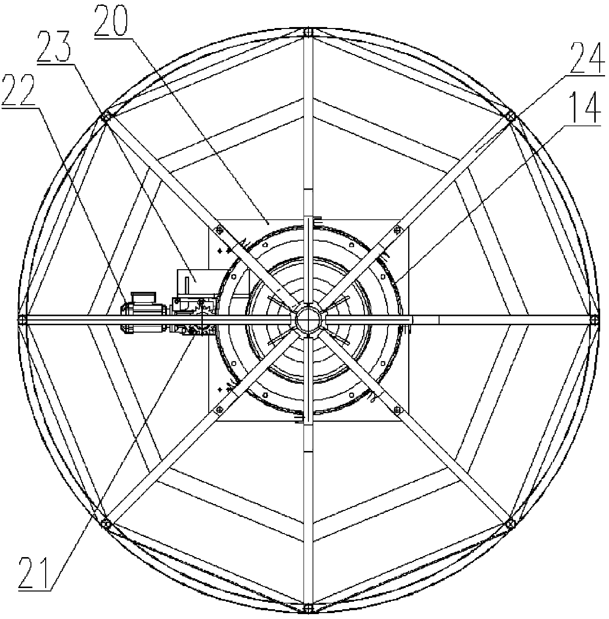 Intelligent wire releasing device for steel cable stranding