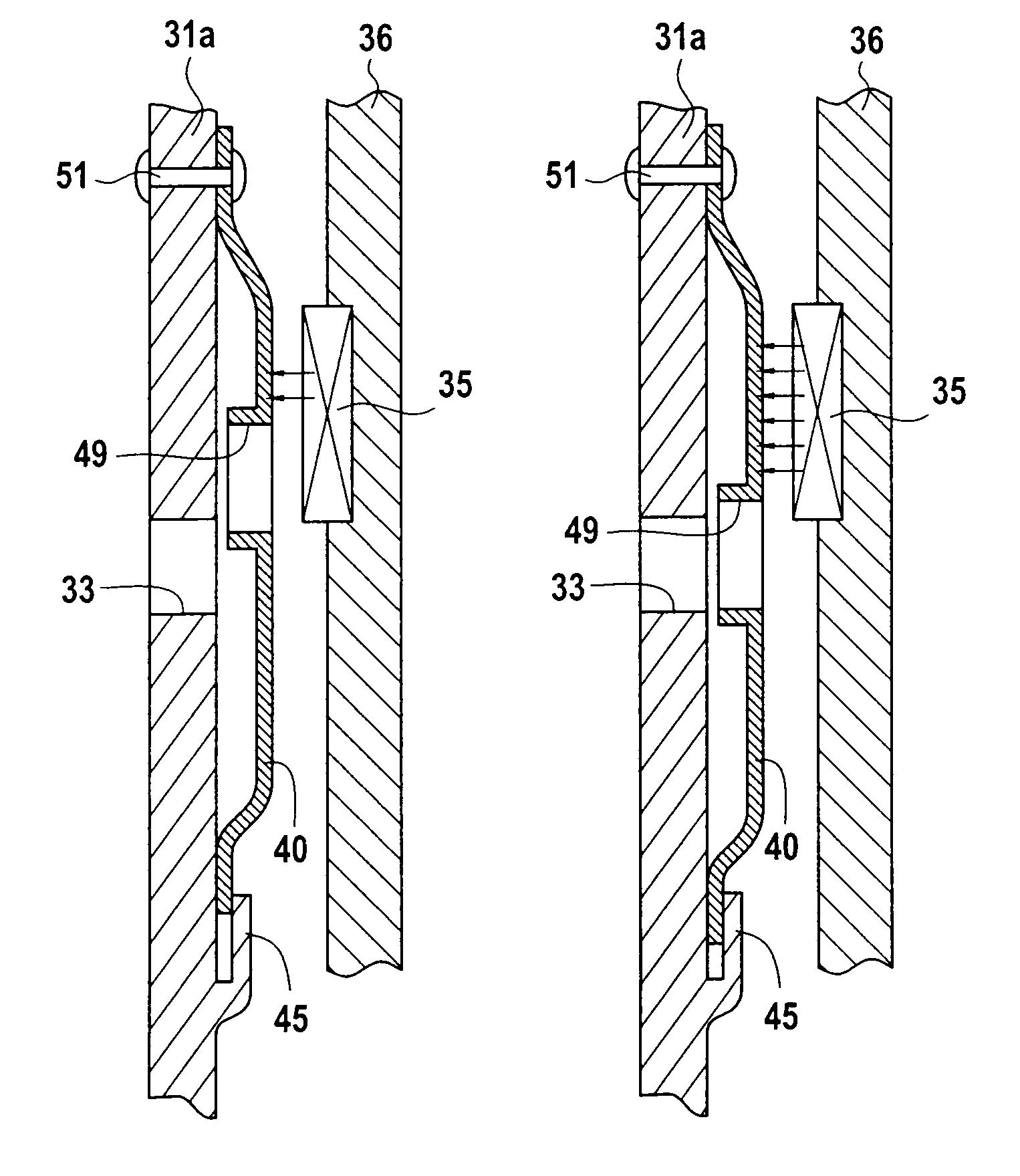 Turbojet including an automatically variable flow rate bleed circuit for cooling air