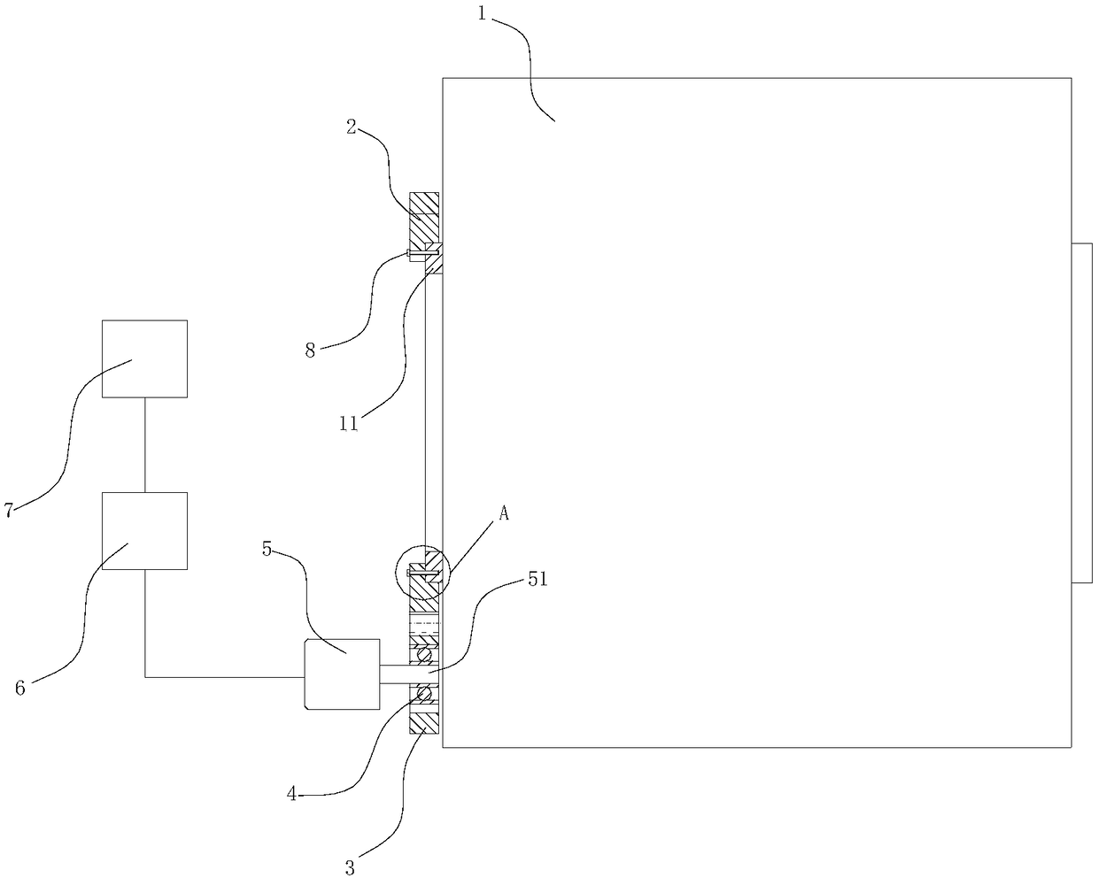 Automatic winching device for Yankee dryer