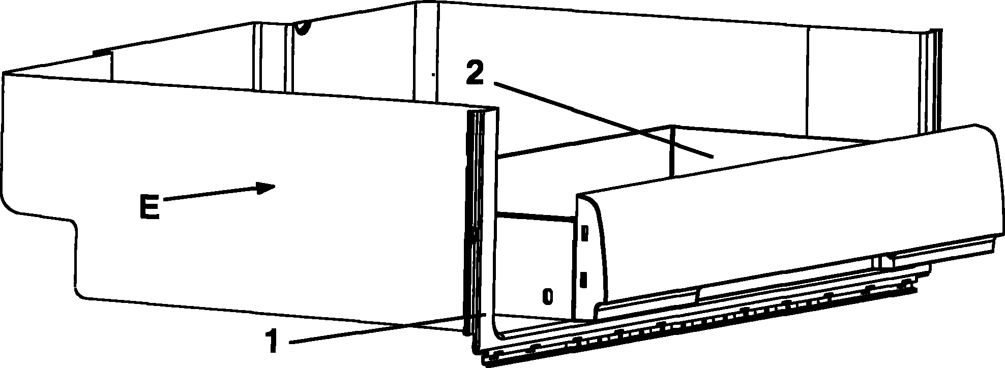 Sliding rail system for refrigerator drawer