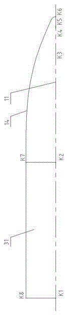 Round bilge speedboat with constant wetted length