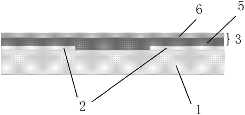 Polyaniline/ titanium dioxide nanometer composite impedance type thin film gas sensor and preparation method thereof