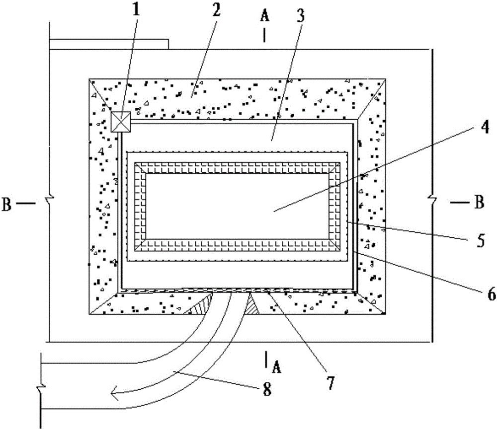 Construction method for deep foundation pit penetrating underground permeable layer