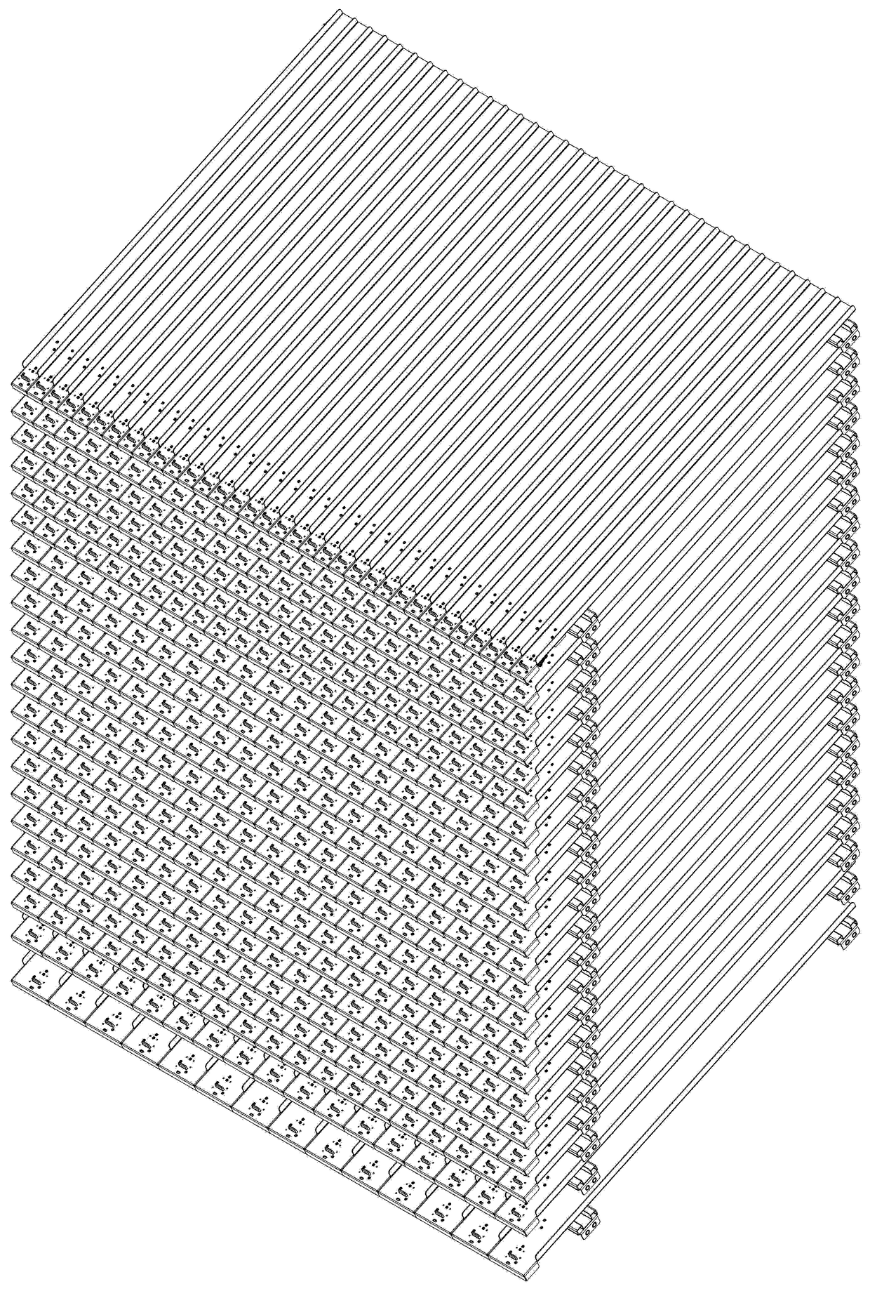 Drug storage storehouse system of cluster type array square grooves
