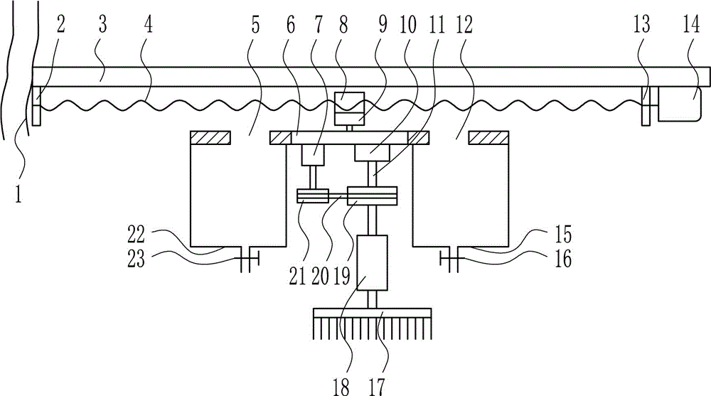 Efficient gluing device for flocking production processing