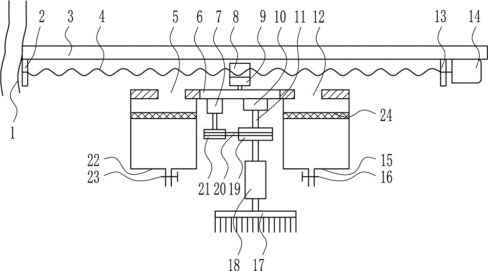 Efficient gluing device for flocking production processing