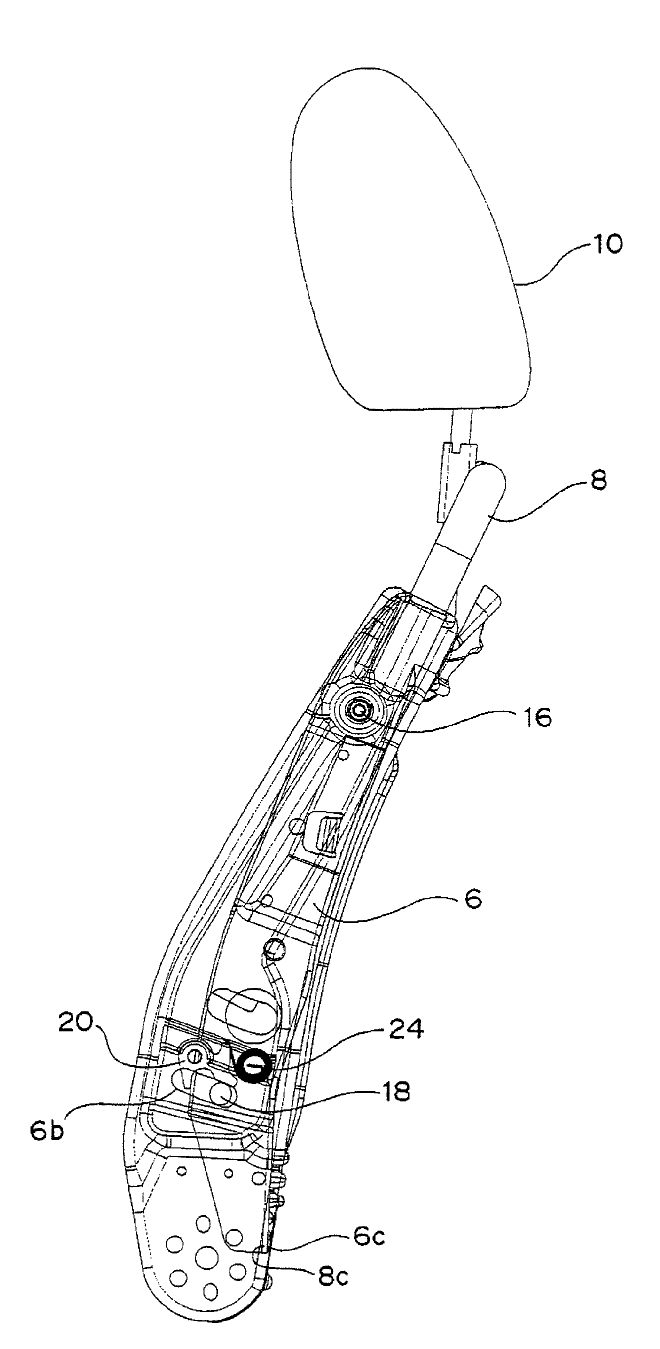 Automobile seat capable of avoiding whiplash injury