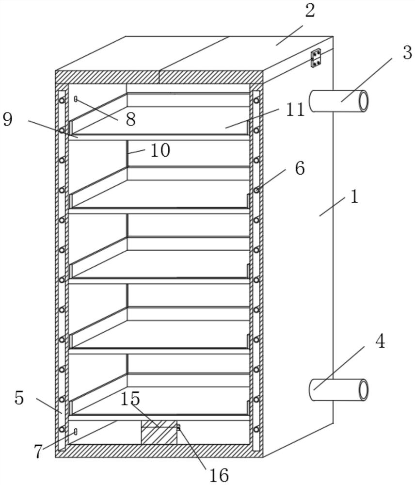 A gelatin storage device with drying components