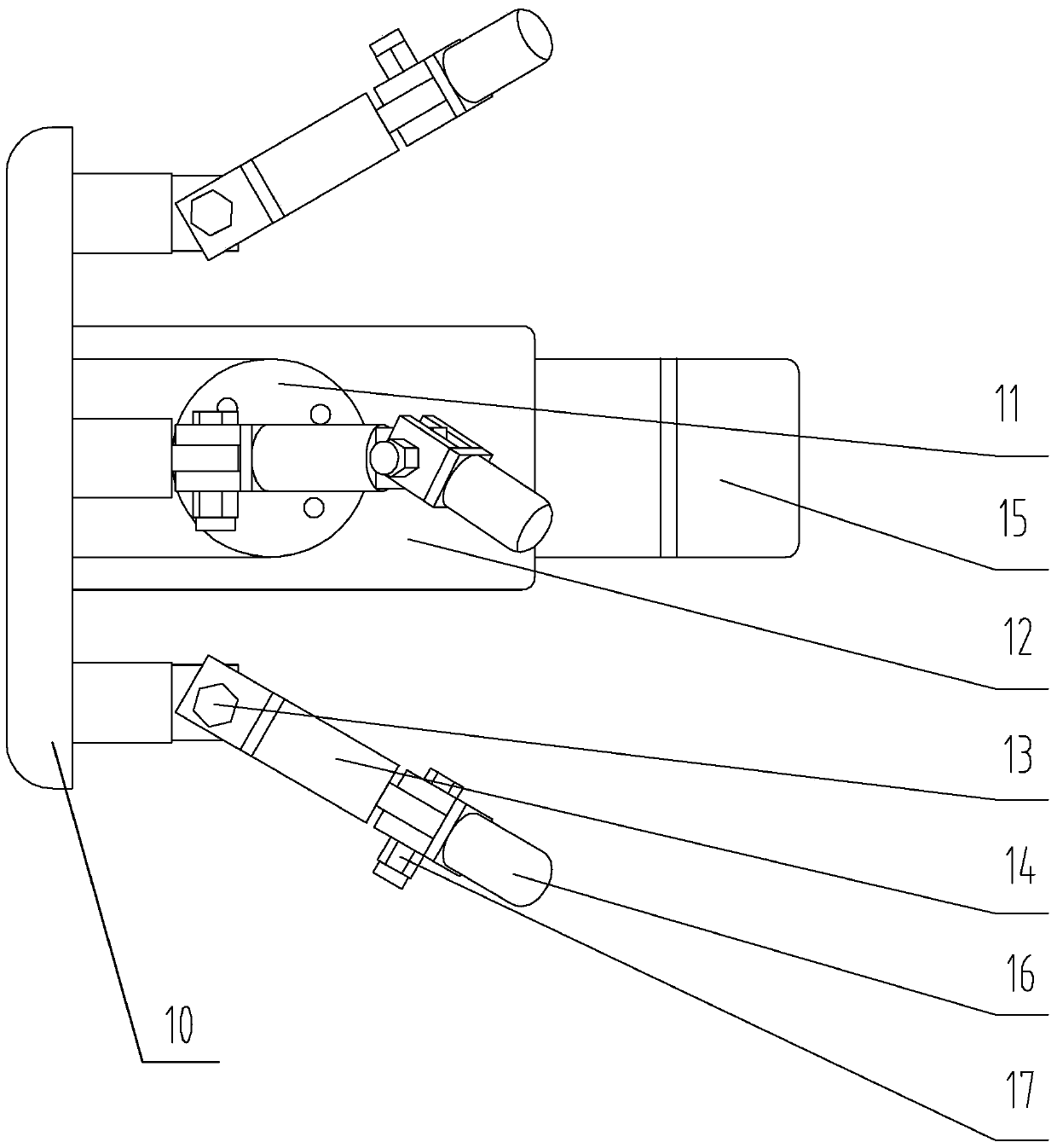 A laser fixing device and a method for realizing temperature self-adaptation by using the device