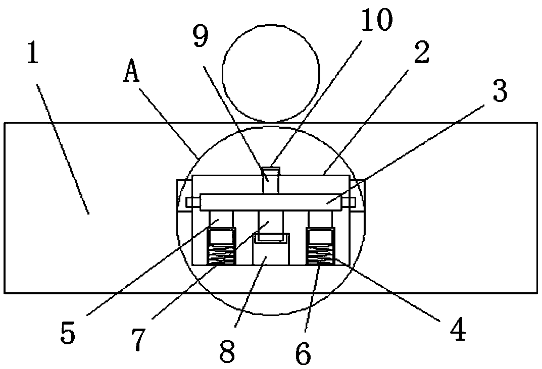 Device for real-time monitoring of wear of carbon slide plate of pantograph