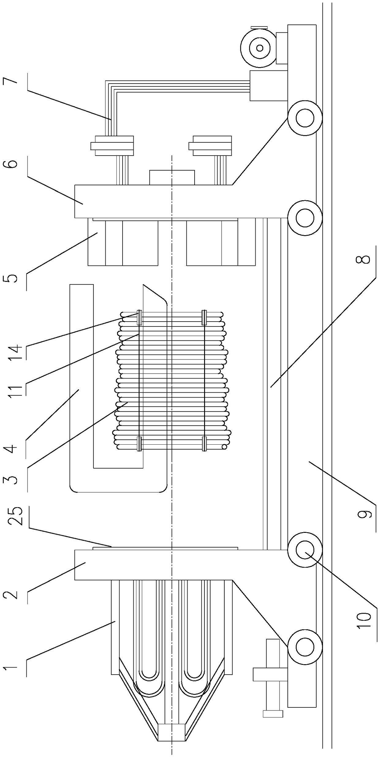 Gasket placement mechanism of high speed wire rod baling machine and gasket structure