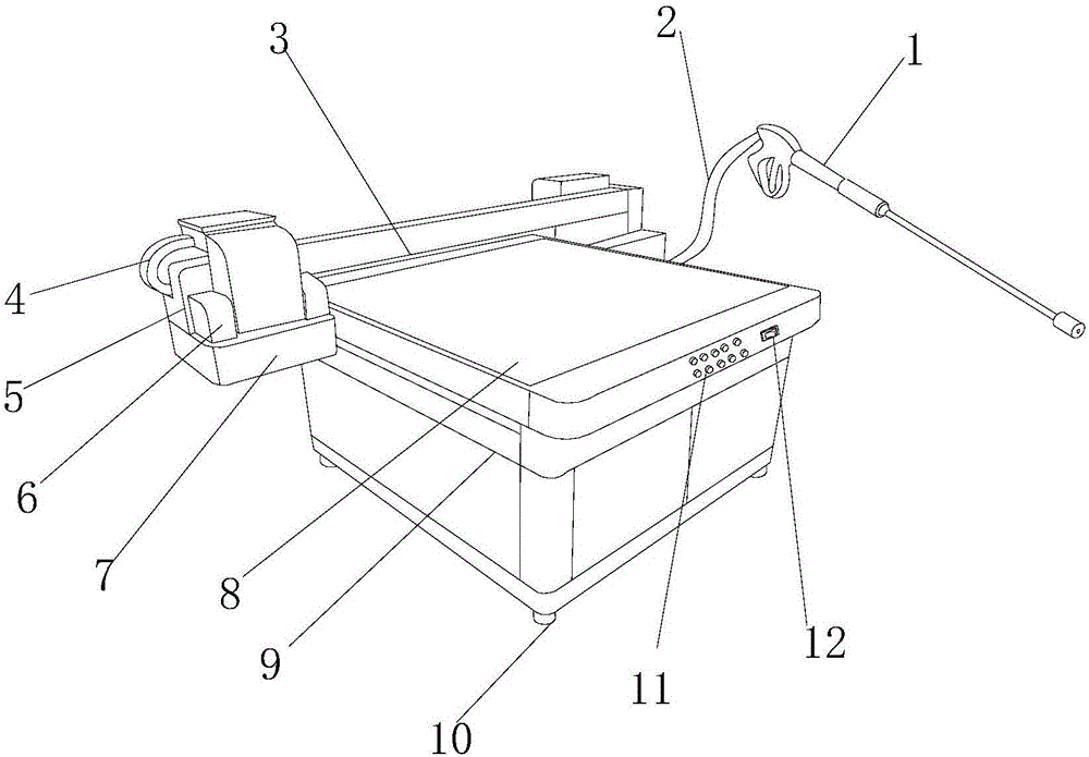 Wooden floor mass production coloring device