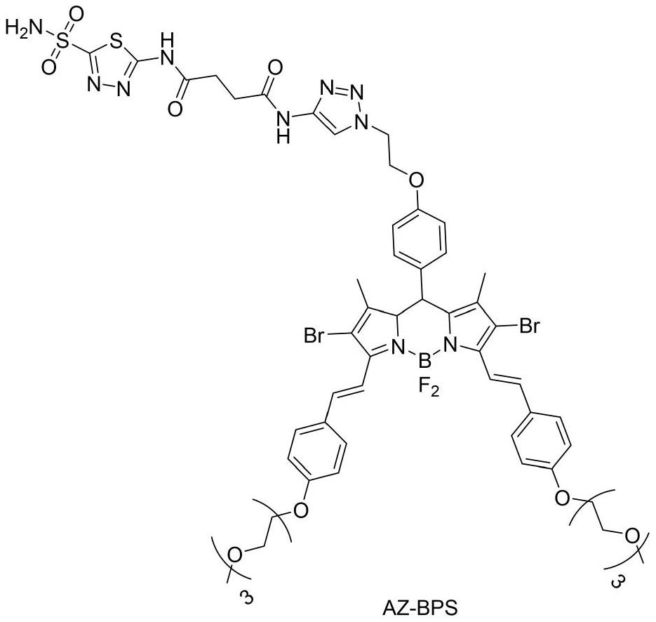 Novel carbonic anhydrase IX targeted photosensitizer and application thereof in field of medicine