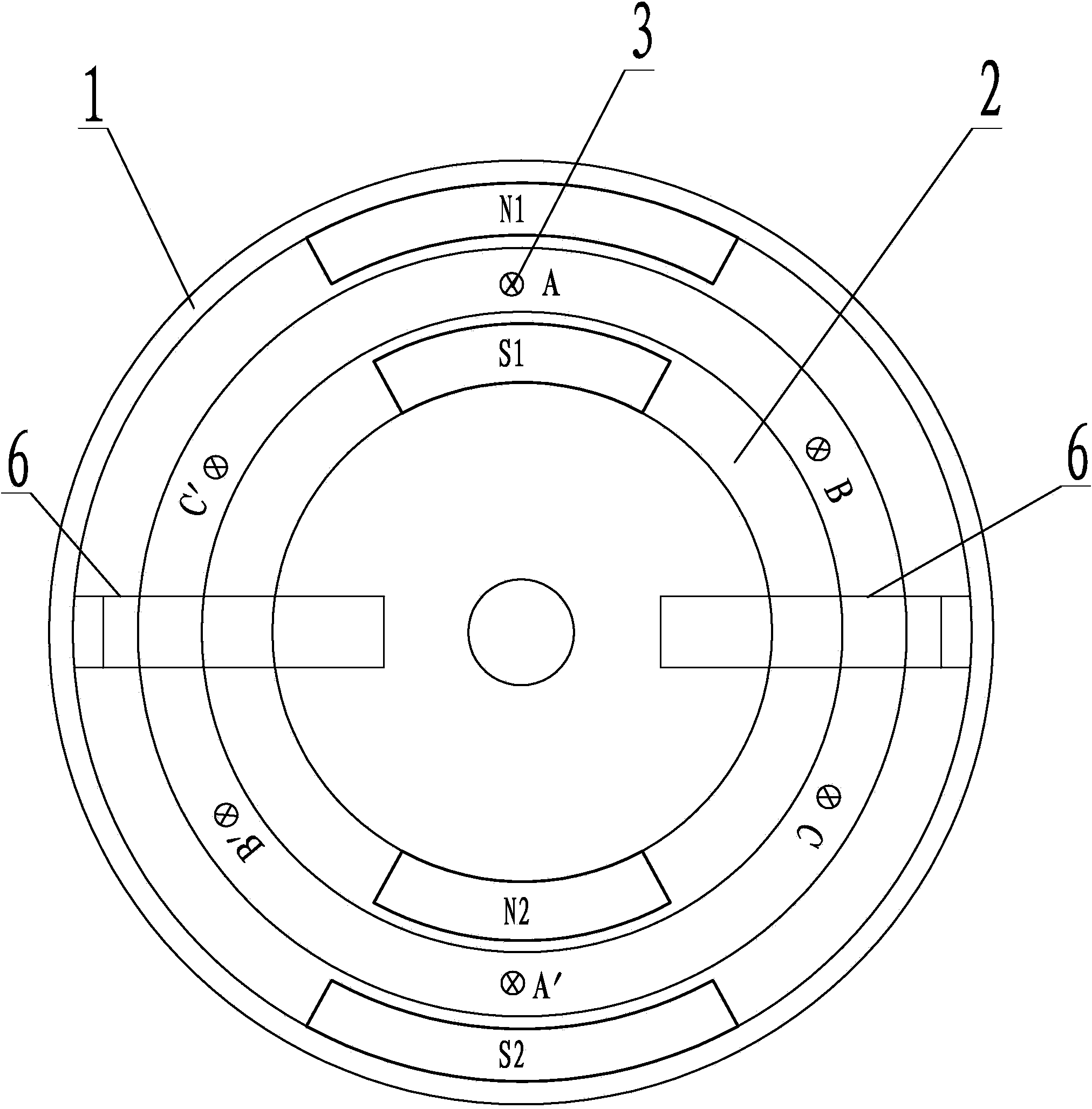 No-magnetic-resistance type direct current generator