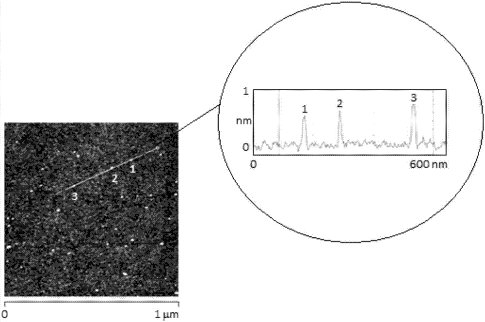 Preparation method of graphene quantum dot dispersion liquid